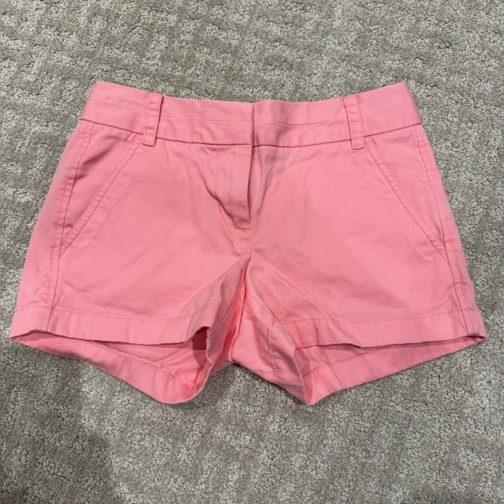 Like New - J Crew Chino Shorts - Size 00 -  Pink